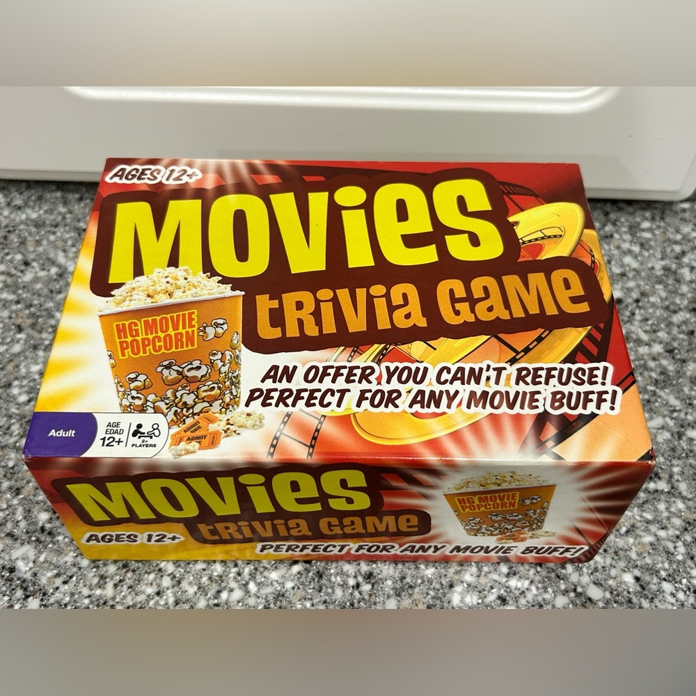 Movies Trivia Game Fun Cinema Questions Ages 12+